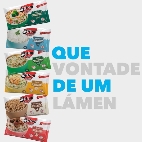 Encontraproduto.com.br - Combo 5 Unid Macarrão Arroz Bifum Lámen Yakissoba 67g