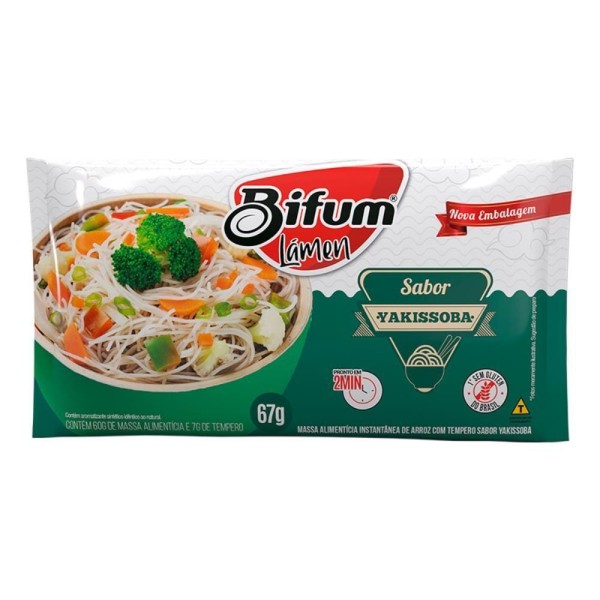 Encontraproduto.com.br - Combo 5 Unid Macarrão Arroz Bifum Lámen Yakissoba 67g