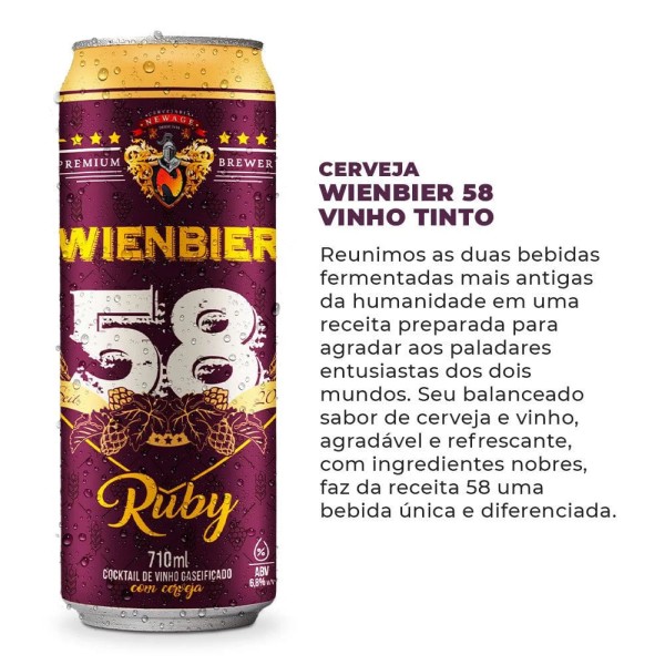 Encontraproduto.com.br - Chopp Vinho 58 Wienbier 710ml