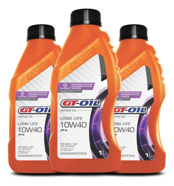 Encontraproduto.com.br - OLEO MOTOR 10W30 SEMI SINTETICO  LONG LIFE API-SL GT OIL  1 LITRO - TX2021