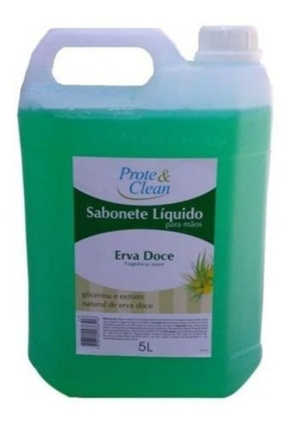 Encontraproduto.com.br - Sabonete Líquido para Mãos Erva Doce Prote&Clean Galão 5l