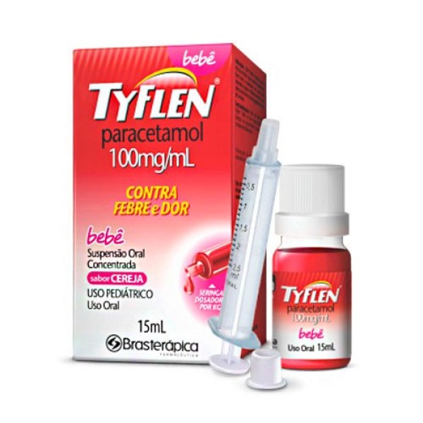 Encontraproduto.com.br - Tyflen Suspensão Oral 100mg/mL 15ml