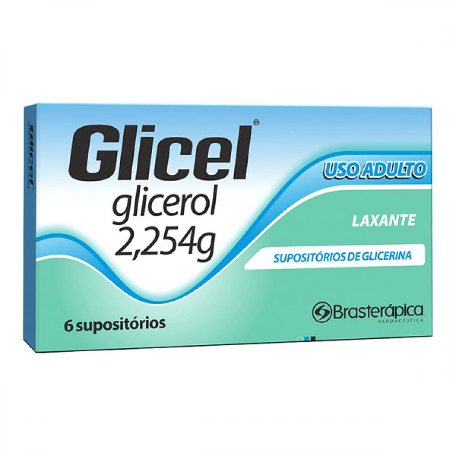 Encontraproduto.com.br - Supositorio De Glicerina Glicel Adulto Com 6 Unidades