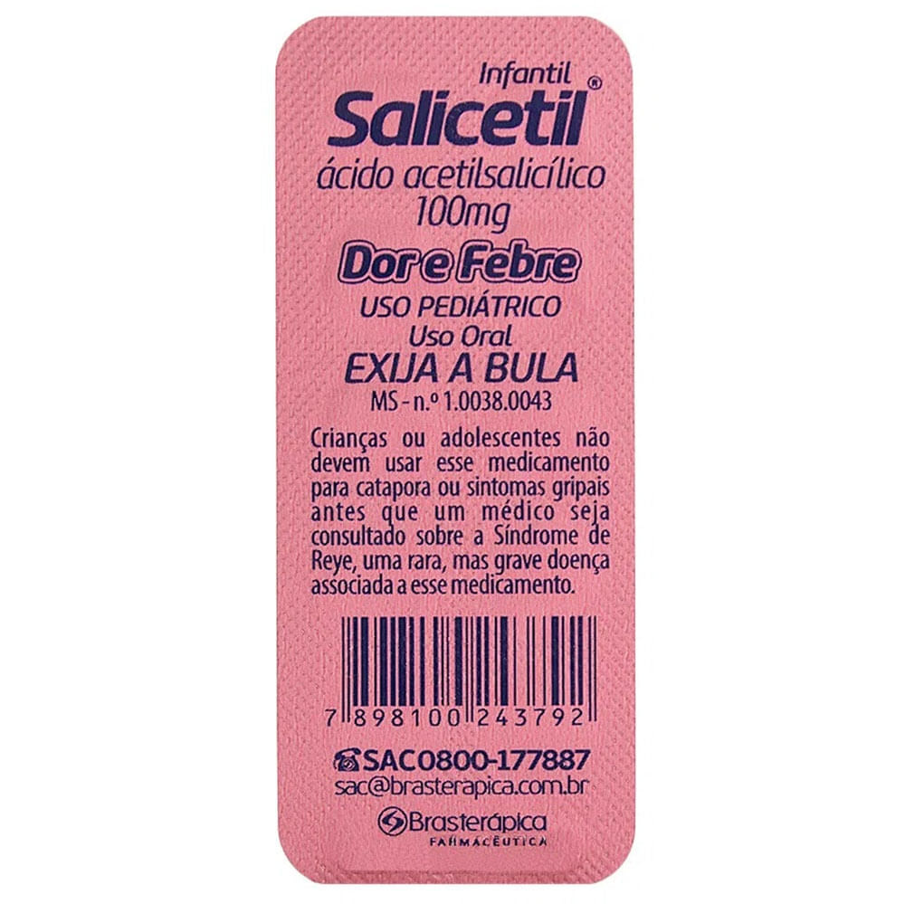 Encontraproduto.com.br - Salicetil 100mg   Blíster com 10 Comprimidos