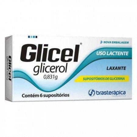 Encontraproduto.com.br - Supositorio De Glicerina Glicel Pediatrico Com 6 Unidades