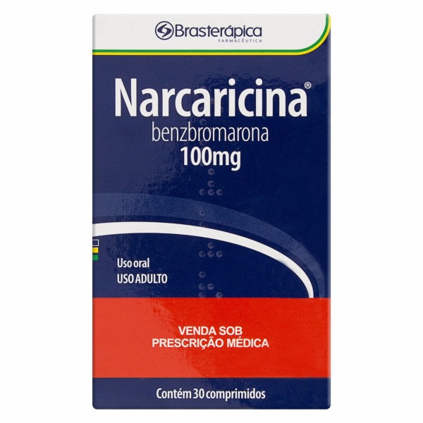 Narcaricina 100mg Caixa 30 Comprimidos