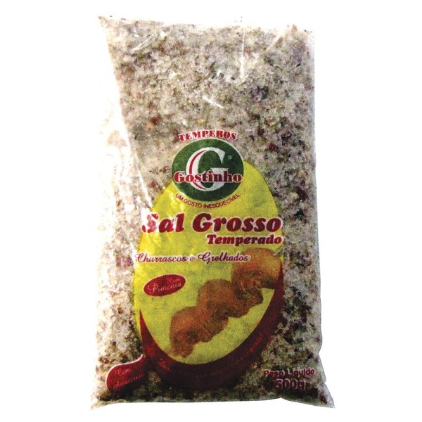 Encontraproduto.com.br - Sal Temperado Gostinho Com Amaciante Para Churrasco Com Pimenta 500g
