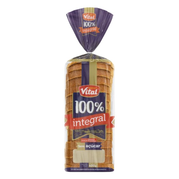 Encontraproduto.com.br - Pão Vital 100% Integral Sem áçúcar Zero Lactose 400g