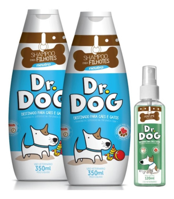 Shampoo Neutro para Cães e Gatos Filhotes Dr Dog