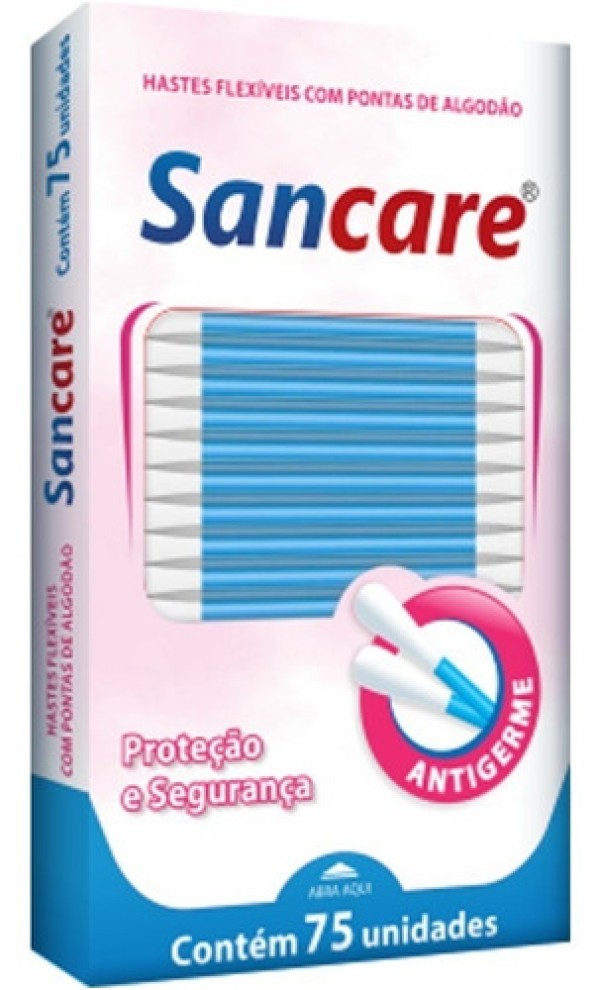 Hastes Flexíveis Sancare - 75 Unidades