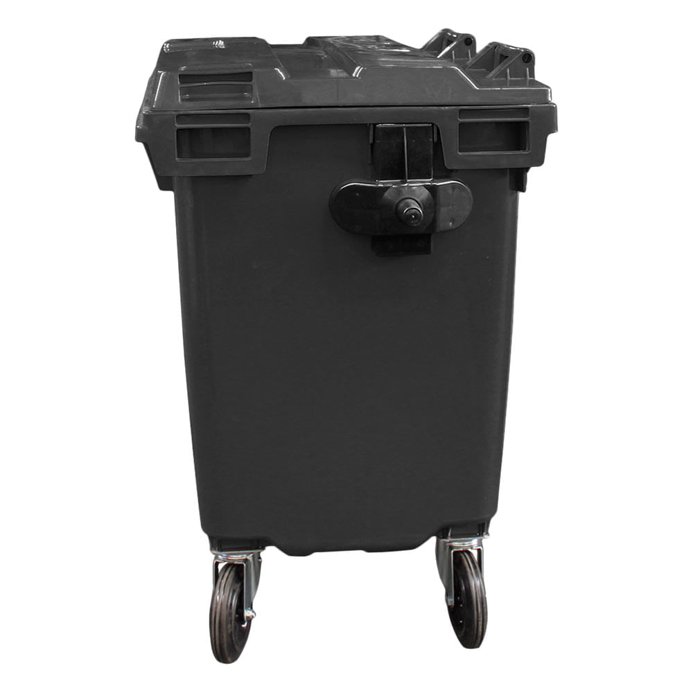 Contêiner de Lixo JSN em Plástico com Rodas 660 LT Preto