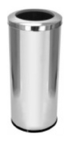 Lixeira em Aço Inox JSN Com Aro 22 Litros