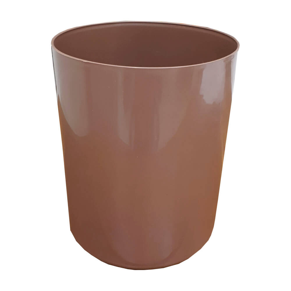 Lixeira Plastica JSN Sem Tampa 12 Litros Marrom