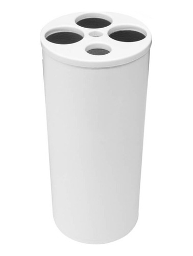 Lixeira para Copos JSN com 5 Tubos para Agua e Cafe Vermelha