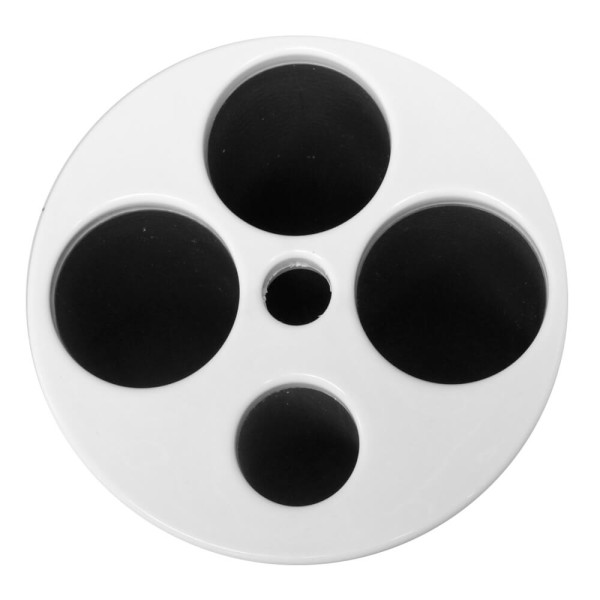 Encontraproduto.com.br - Lixeira para Copos JSN com 5 Tubos para Agua e Cafe Branca