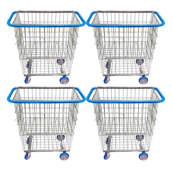 Encontraproduto.com.br - Carrinho Para Condomínio JSN G2 Repartição Lateral 215L 4UN