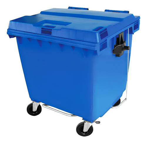 Contêiner de Lixo JSN em Plástico com Pedal 660 LT Cinza