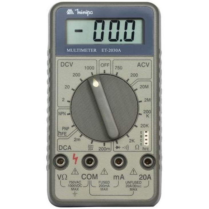Encontraproduto.com.br - Multímetro Digital Minipa Et-2030A 20A