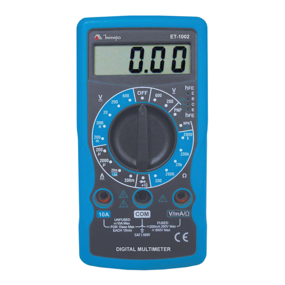 Encontraproduto.com.br - Multimetro Digital Cat-I Et-1002 Minipa