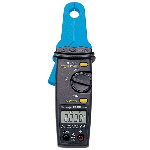 Encontraproduto.com.br - Alicate Amperímetro Digital True RMS Tensão 750V/AC 1000V/DC Corrente Minipa ET-3920