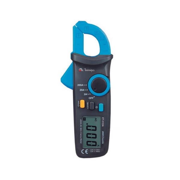 Encontraproduto.com.br - Alicate industrial display LCD True RMS CAT III 600 V precisão 0,3% Minipa ET-3550