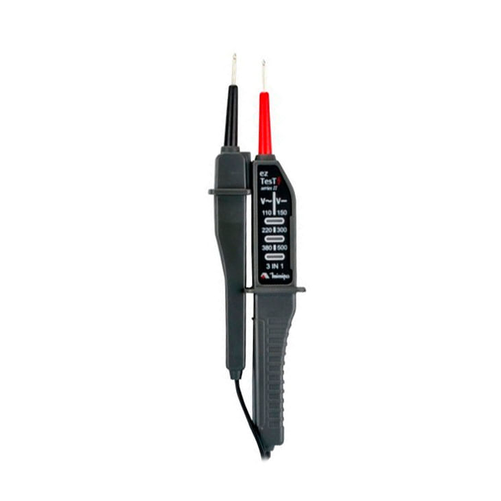 Encontraproduto.com.br - Detector de tensão AC 110 V A 380 V e DC 150 V a 500 V EZTEST II MINIPA