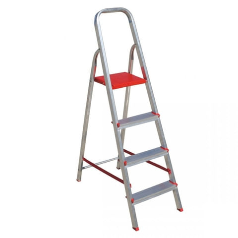 Encontraproduto.com.br - Escada Alúminio 3 Degraus Maestro 1,15m Com Nota Fiscal