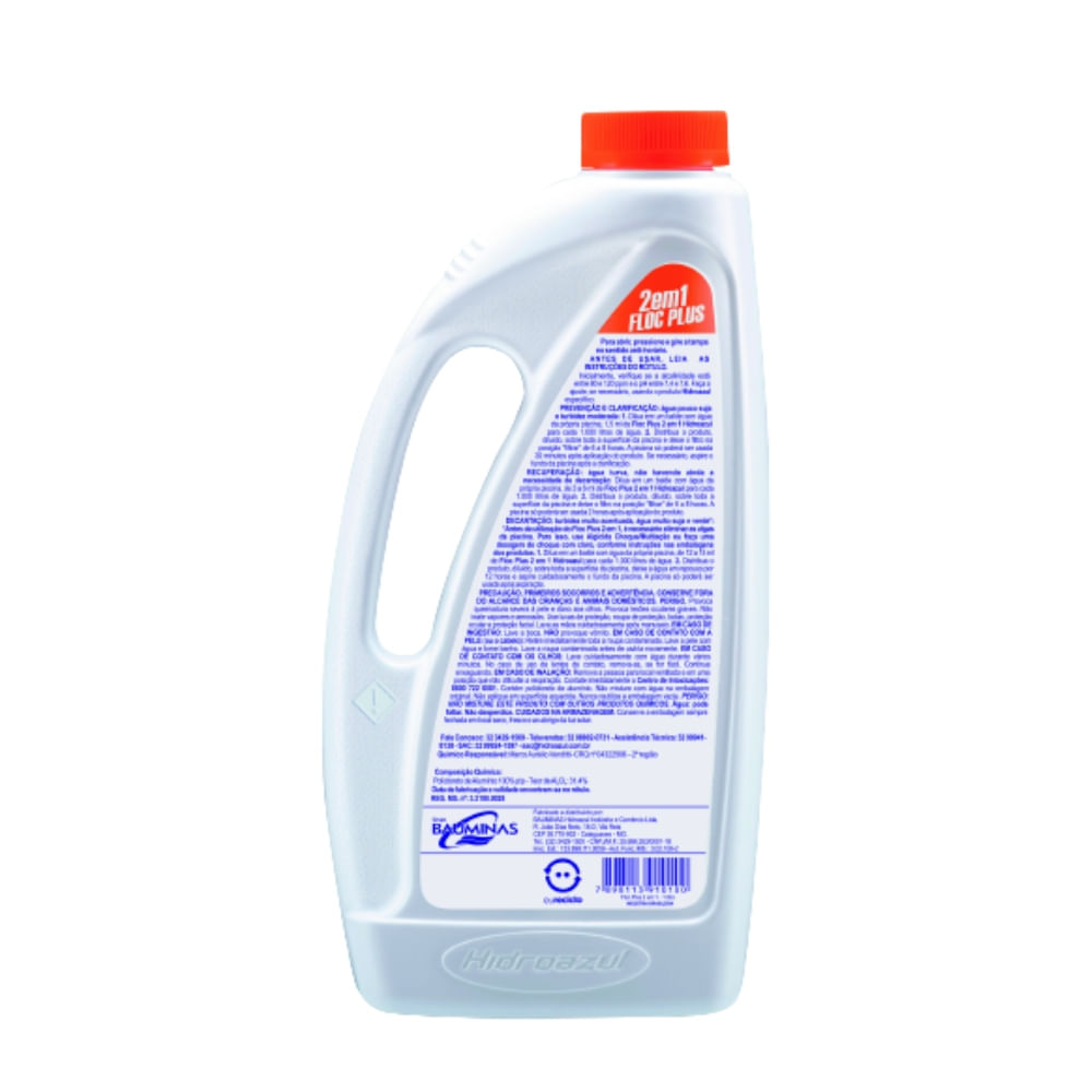 Encontraproduto.com.br - Floc Plus 2 em 1 1L Hidroazul