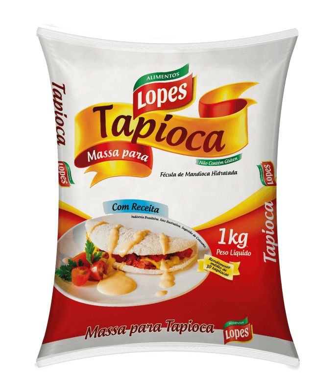 Encontraproduto.com.br - Tapioca Semi Pronta Lopes 1Kg
