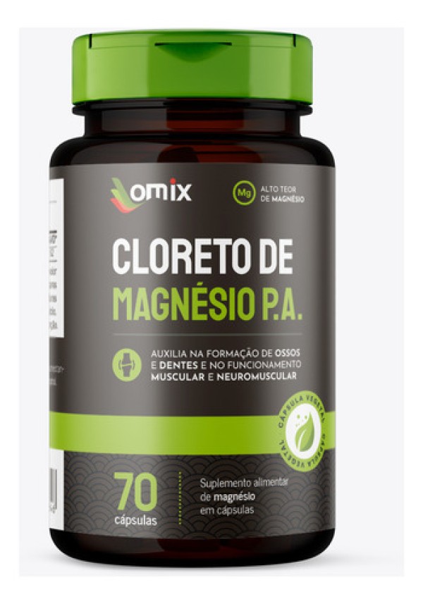Cloreto de Magnésio PA Omix 70cáps