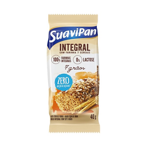 Encontraproduto.com.br - Bolinho Integral Suavipan Zero 40gr 7 Graos