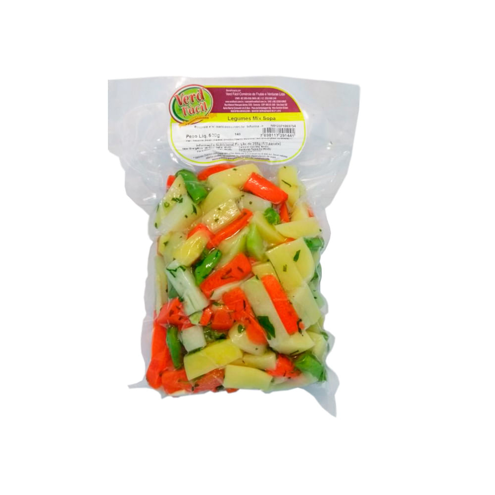 Encontraproduto.com.br - Mix de Legumes para Sopa Verd Fácil 500g