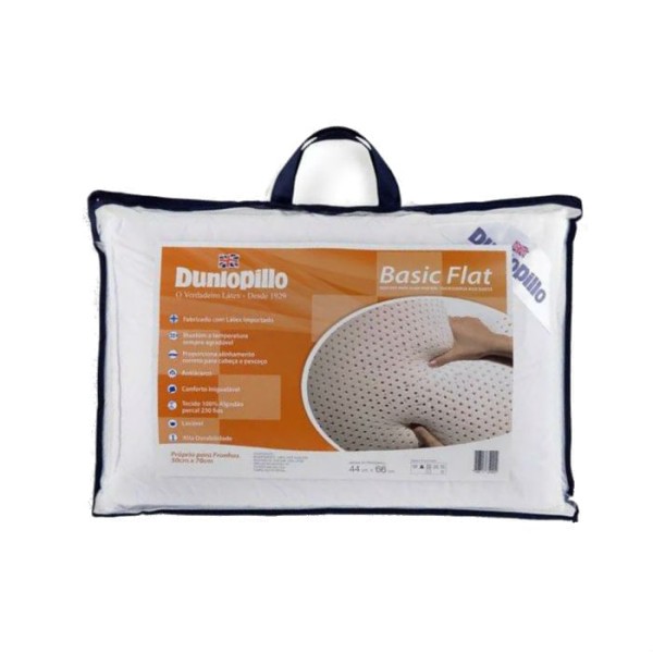 Encontraproduto.com.br - Travesseiro Basic Flat 50 x 70 - Dunlopillo