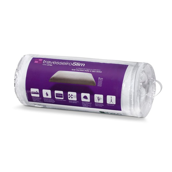 Encontraproduto.com.br - Travesseiro Latexlux Slim em Látex Copespuma Theva