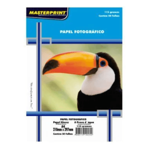 Encontraproduto.com.br - Papel Fotográfico 115g Pct com 50 unds Masterprint