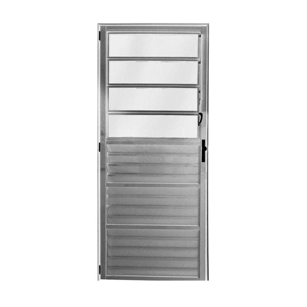 Porta basculante Fortline Atlântica 210x86cm esquerda com vidro mini boreal