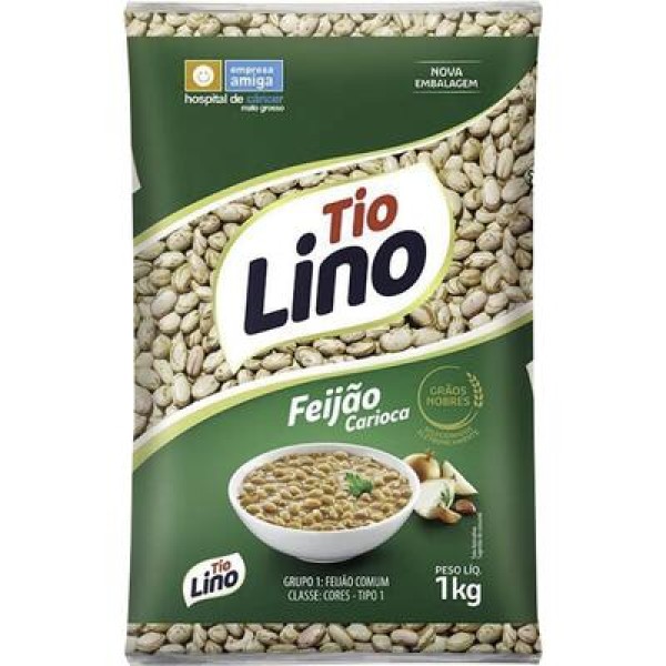 Encontraproduto.com.br - Feijão Carioca Tio Lino Tipo 1 Pacote com 1kg