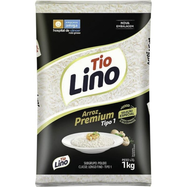 Encontraproduto.com.br - Arroz Tio Lino Premium - Tipo 1 Pacote com 1kg