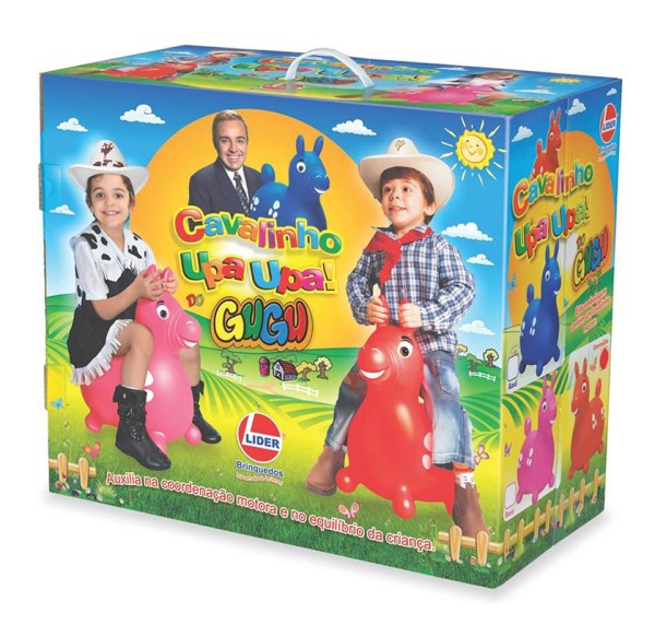 Encontraproduto.com.br - Cavalinho Upa Upa do Gugu - Azul - Lider Brinquedos