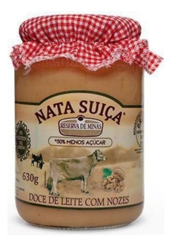Doce Nata Suica R.Minas 630g C/Nozes