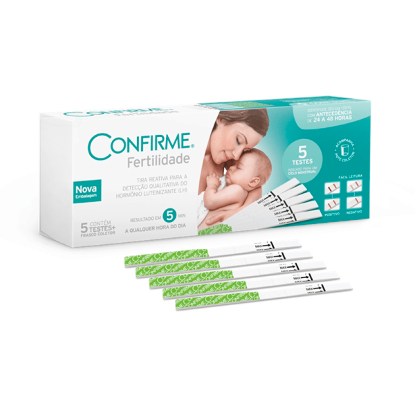 Encontraproduto.com.br - Teste Fertilidade Confirme 5 Tiras Analíticas