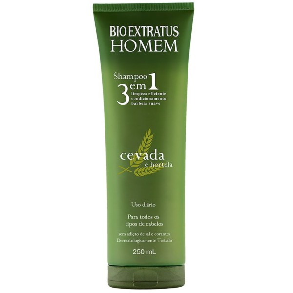 Shampoo 250ml Homem 3 Em 1 - Bio Extratus
