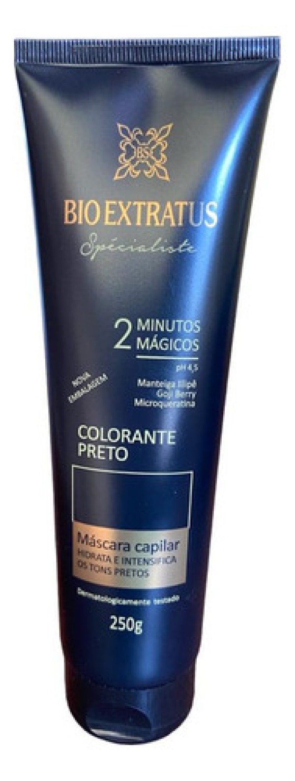 Máscara Magica Tonalizante Cabelos Bio Extratus Oferta 250gr Cor: Preta