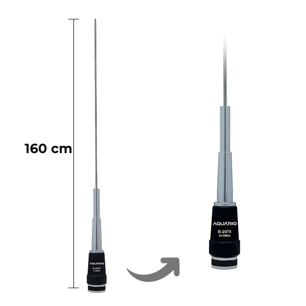Encontraproduto.com.br - Antena PX Dobrável Móvel com Bobina na Base 11m