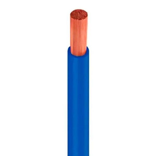 Encontraproduto.com.br - Cabo Flexível Elotrica 4mm com 5 Metros Azul