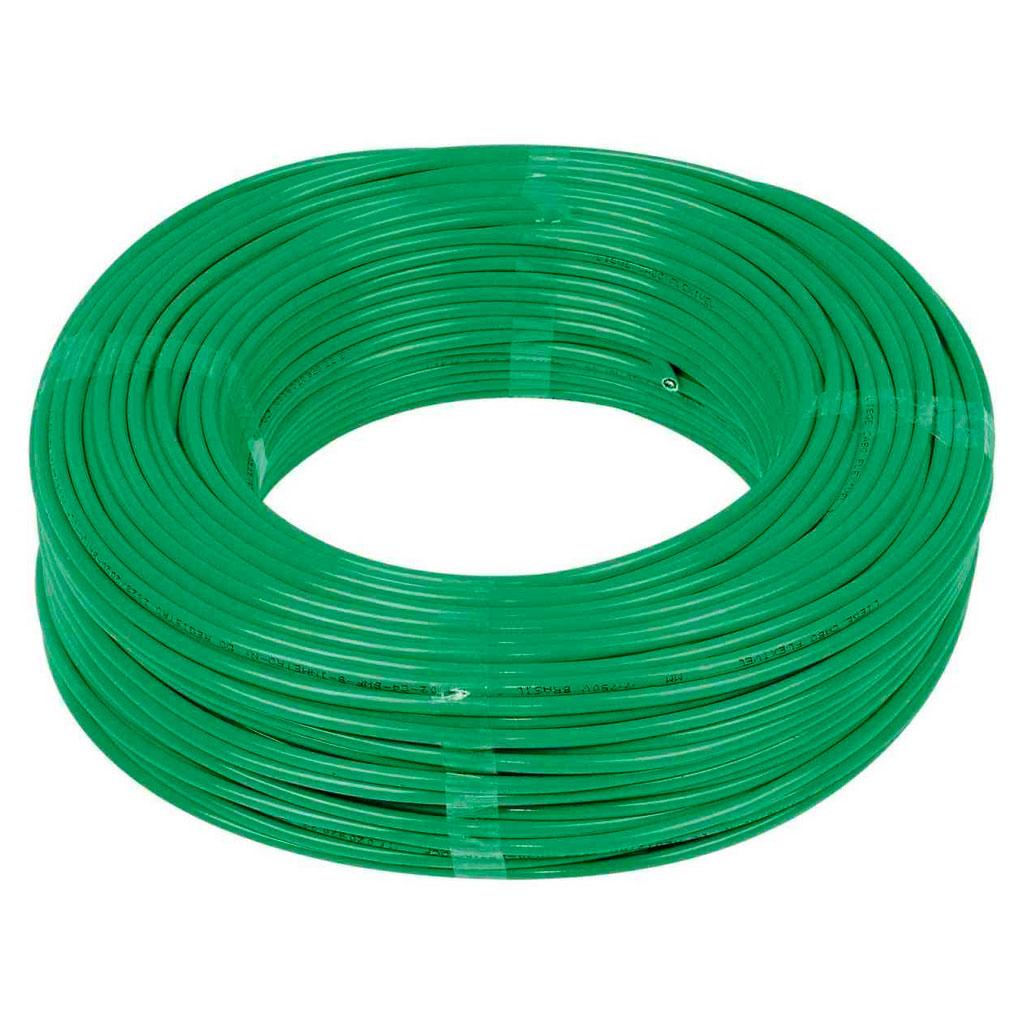 Encontraproduto.com.br - Cabo Flexível Elotrica 10mm com 5 Metros Verde