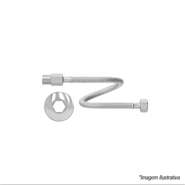 Encontraproduto.com.br - Engate Flexível Aço Inox | 30cm - Censi
