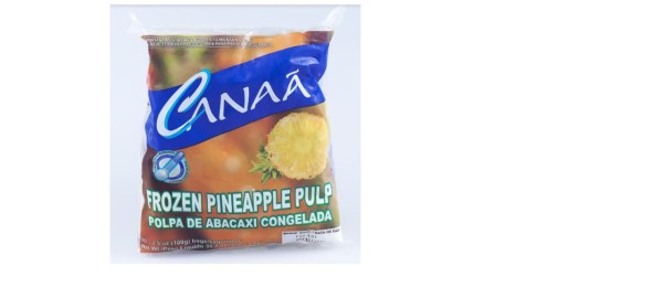 Encontraproduto.com.br - Polpa de Abacaxi Congelada Canaã Pack 10 Unidades 100g Cada