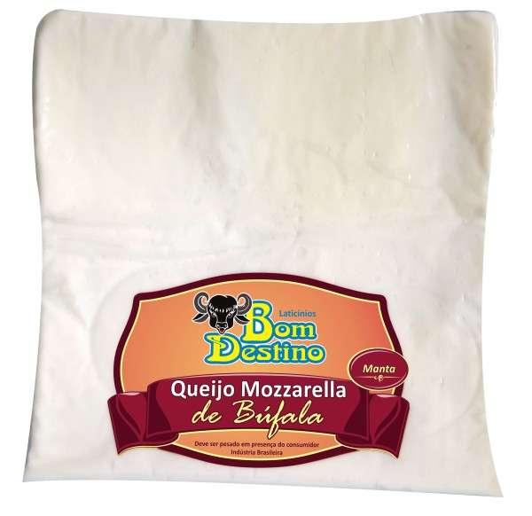Encontraproduto.com.br - Queijo Muçarela Búfala Bom Destino 340g Manta