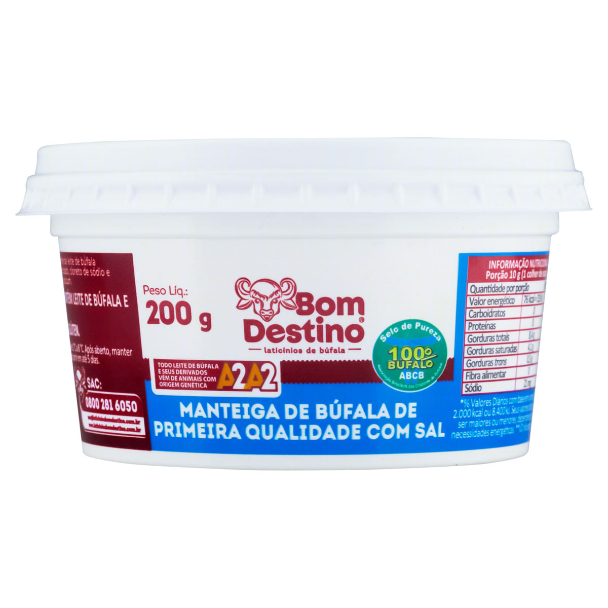 Encontraproduto.com.br - MANTEIGA BOM DESTINO POTE 200G BUFALA